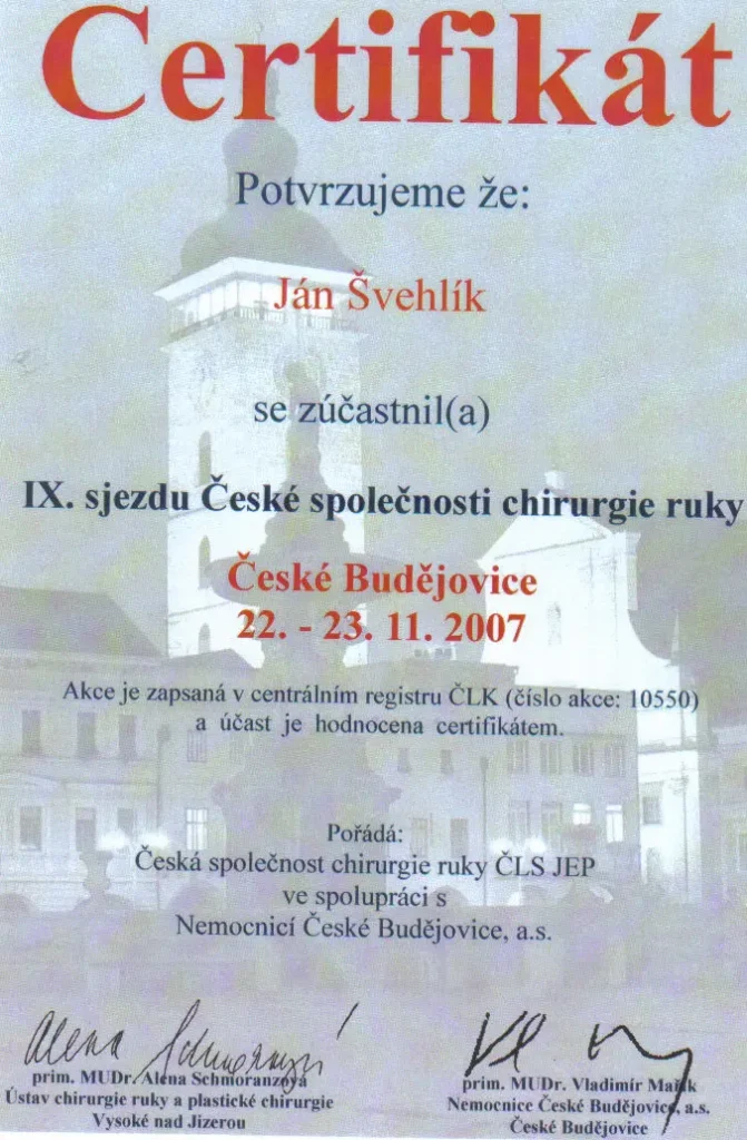 2007 Chirurgia ruky